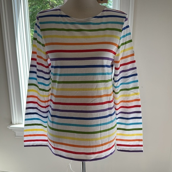 MINQUIERS PRIDE
Rainbow Striped Shirt | Soft Cotton, Small, NWT - Picture 2 of 11